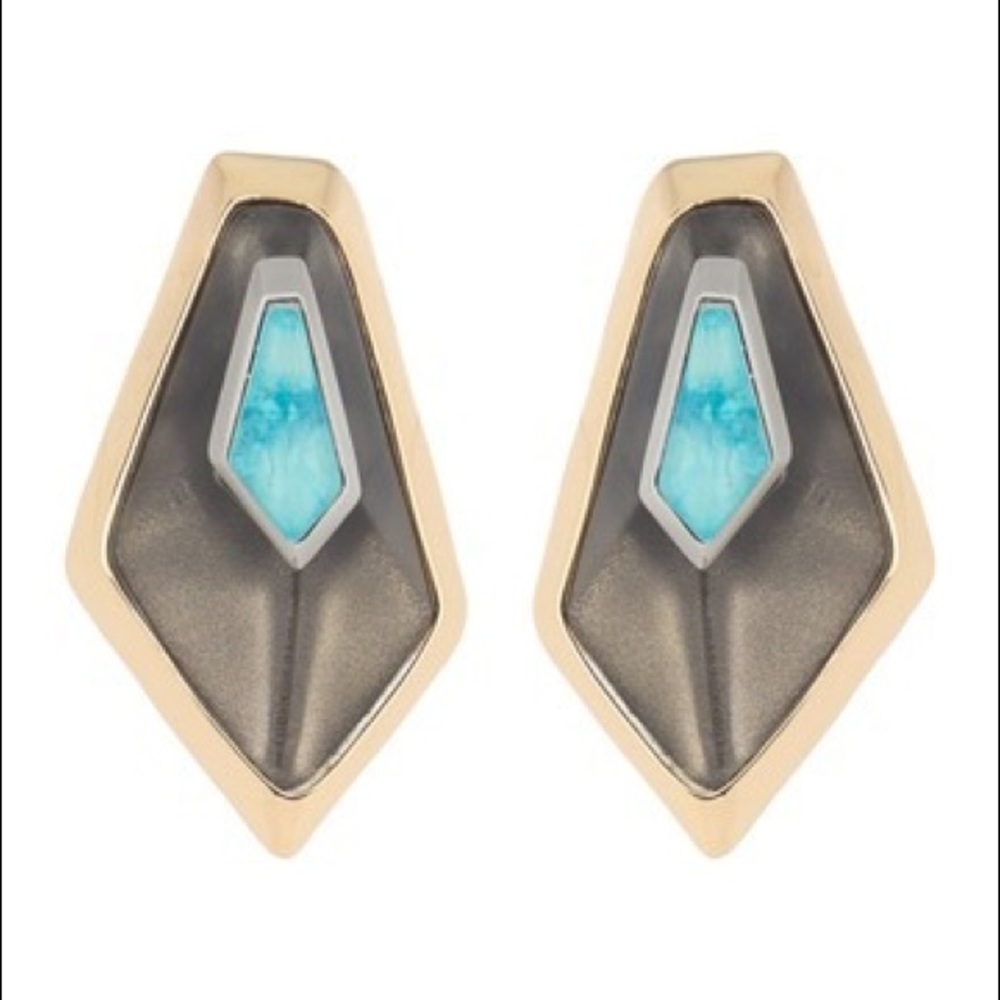 Alexis Bittar 10K Gold Kite Clip-On Earrings